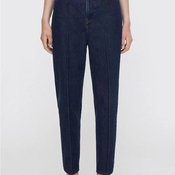 Toteme 2022 new design casual fashion versatile leg shape small fold blue jeans - Picture 2 of 7